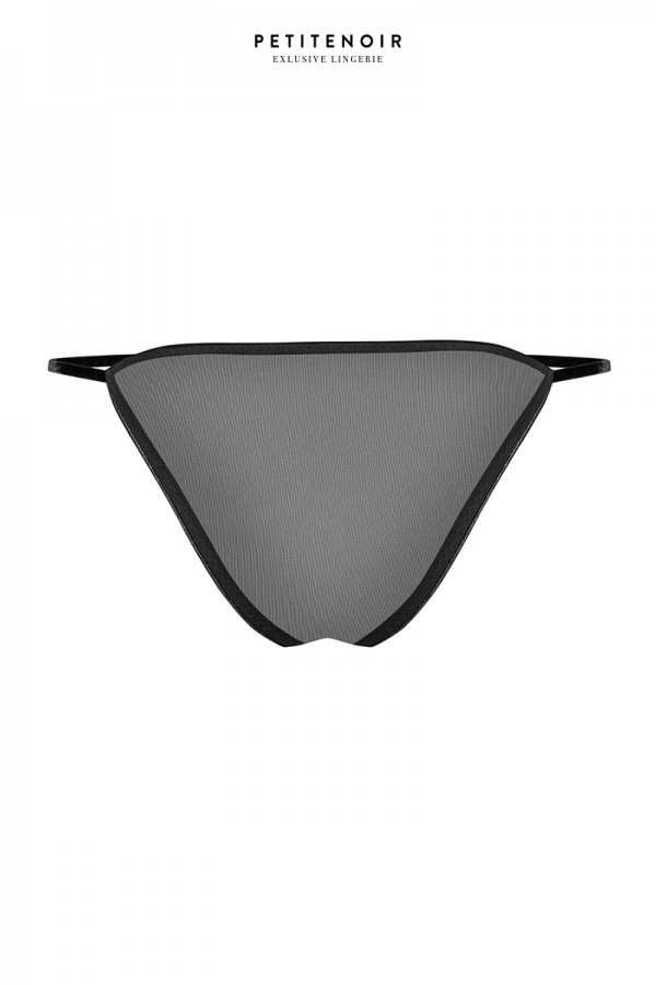 Slip échancré tulle et broderies